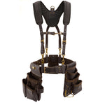 OX Tools Pro Framer’s Tool Rig in Oil Tanned Top Grain Leather with (S/M) Tool Belt and Padded Suspender
