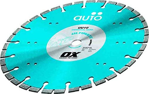 OX Tools OX-UU10-9 Ultimate Universal/Hard 9" Diamond Blade, 7/8 - 5/8 Bore