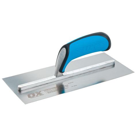 OX Tools 3" x 8" Plaster Finishing Trowel | Stainless Steel - OX Tools