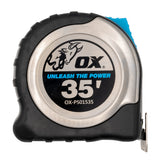 OX Pro Stainless Steel Magnetic Tape Measure –35’ - OX Tools