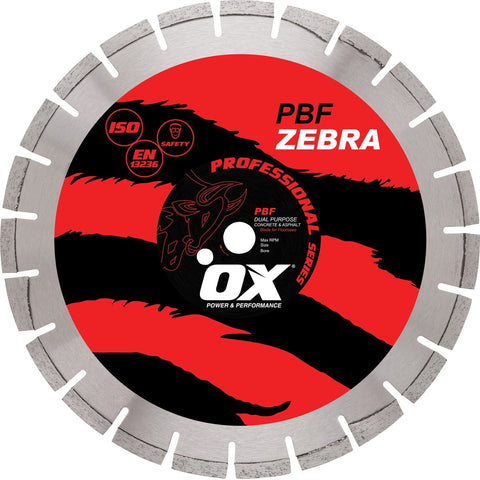 OX Professional Dual Purpose 24-Inch Walk-Behind Saw Diamond Blade, 1-Inch bore