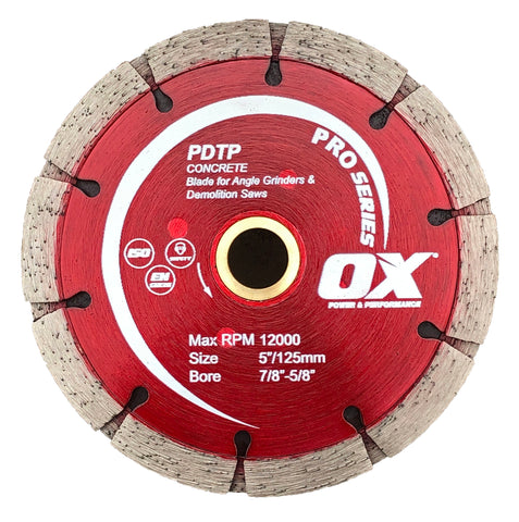 OX Tools OX-PDTP-5 Pro Sandwich Double Tuck Pointing 5" Diamond Blade - OX Tools