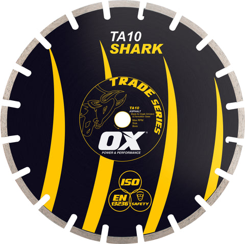 OX 12" Segmented Asphalt Diamond Blade | 1-20mm Bore - OX Tools