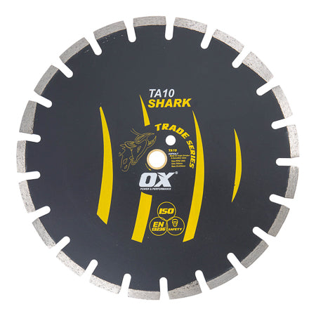 OX Tools 14" Segmented Asphalt Diamond Blade | 1 - 20mm Bore - OX Tools