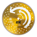 OX Tools 14" Universal Diamond Blade | 1 - 20mm Bore - OX Tools