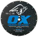 OX Tools Ultimate Metal Cutting 14-Inch Chop Saw Blade, Steel, Iron, Aluminum - OX Tools