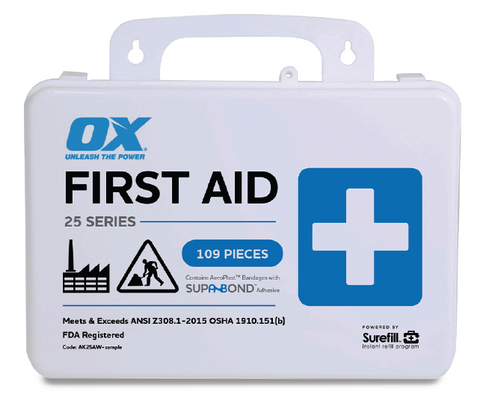 OX 25 Series First Aid Kit | Weatherproof Plastic Case