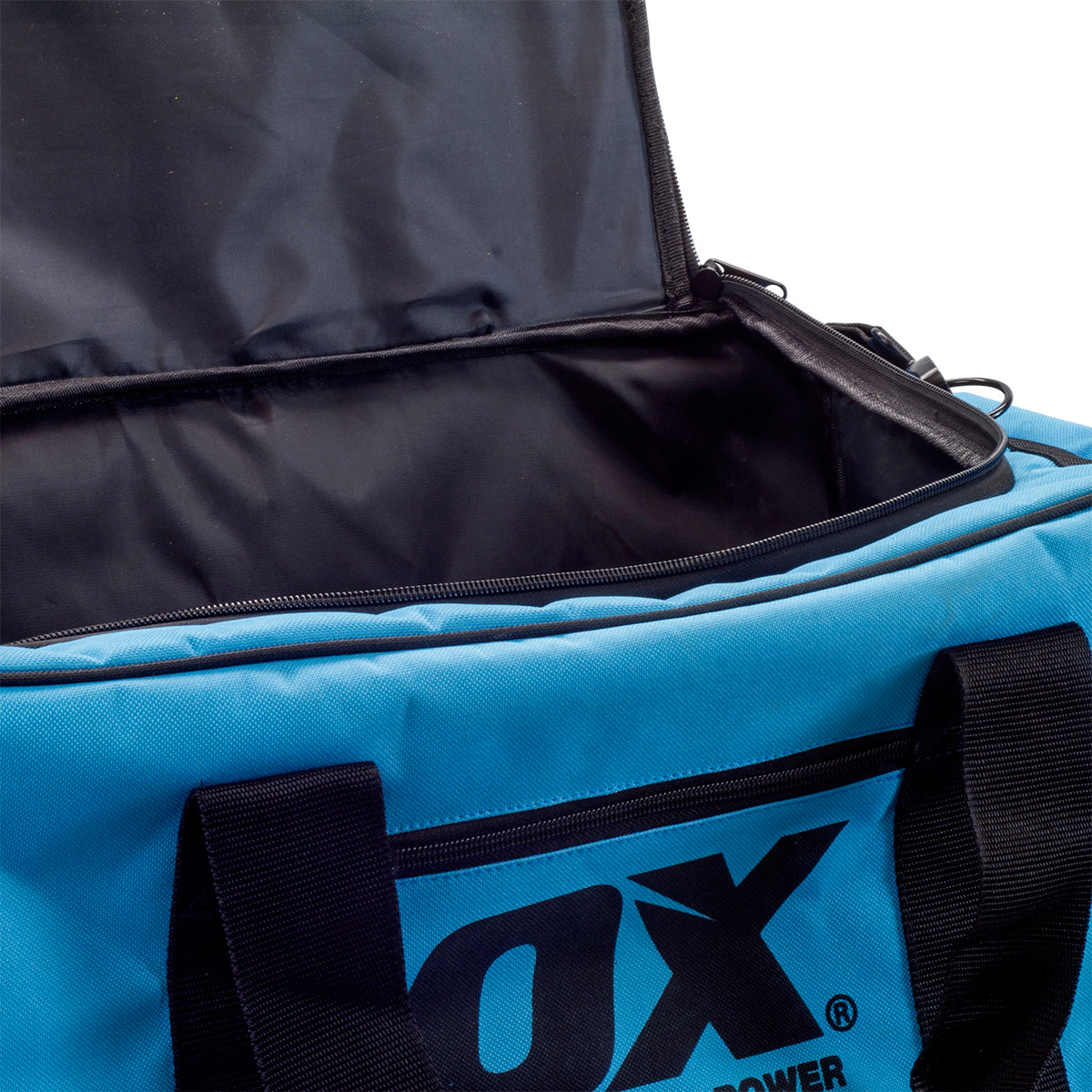 OX TOOLS Pro Series 24-Inch Wide Mouth Tuff Tool Bag with Built-In Wheels | Shoulder Strap & Heavy-Duty Zipper - OX Tools