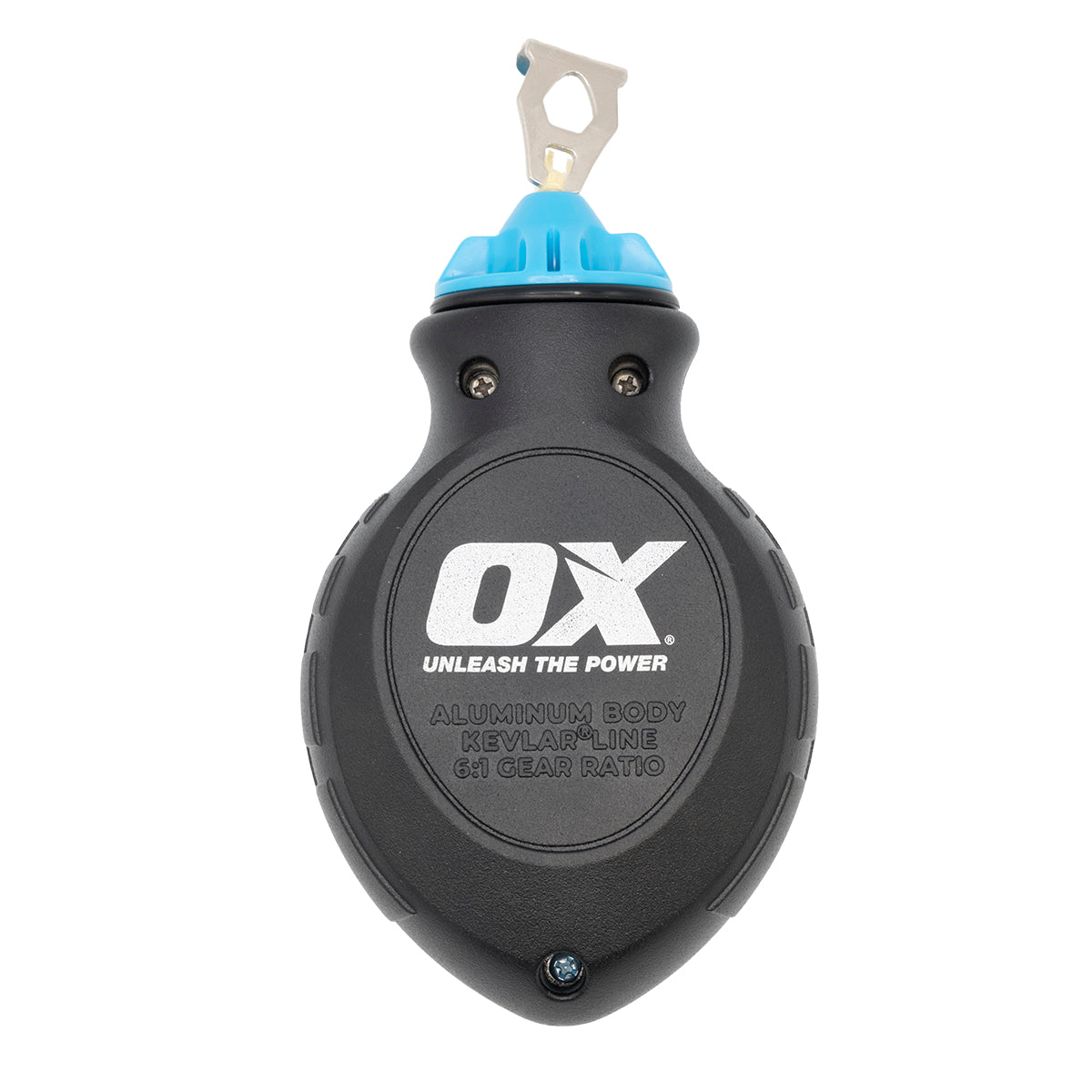 OX Pro Aluminum Body Chalk Reel with Kevlar Reinforced Line – 6:1 Gear Ratio - OX Tools