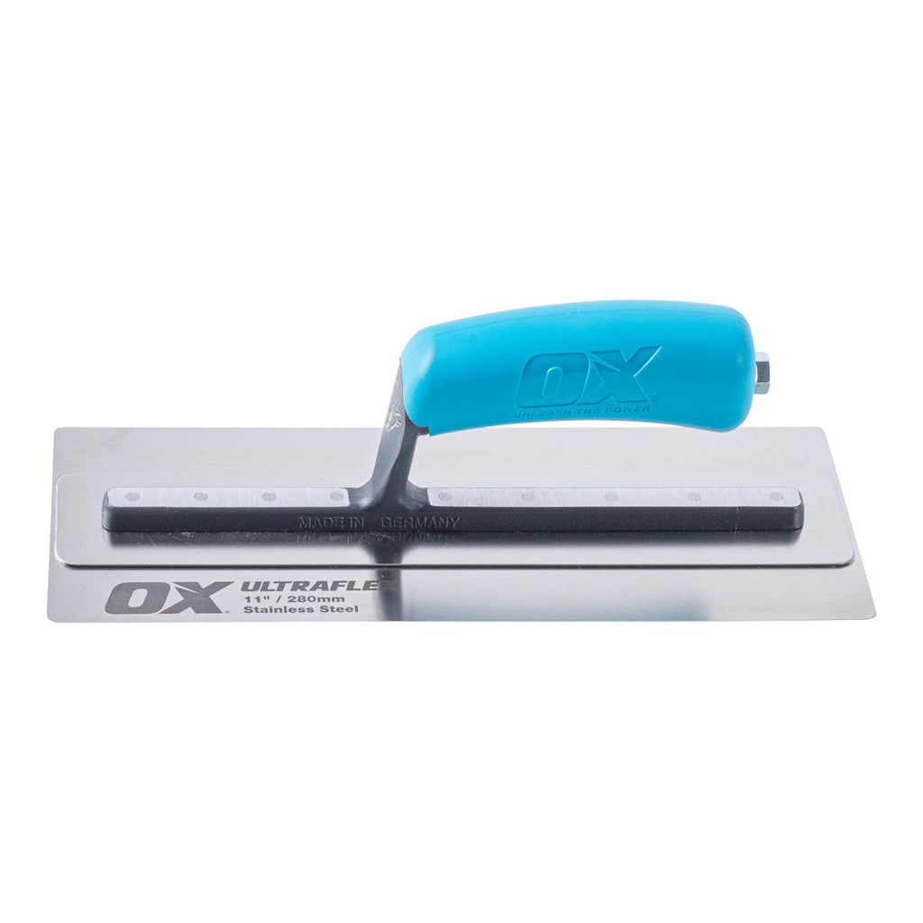 OX Pro Ultra Flex Finishing Trowel Stainless Steel Concrete